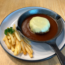 สเต็กแฮมเบริ์กหมู