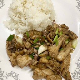 ข้าวไก่คั่วเกลือ+น้ำซุป