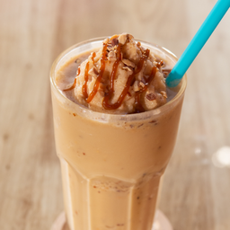 นมสดคาราเมล อัลมอนต์ ปั่น