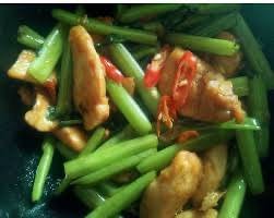 ผักบุ้งไก่(กับข้าว)