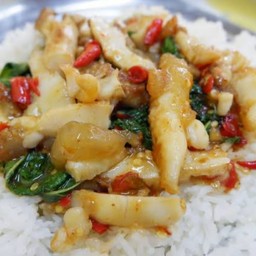 กระเพราปลาหมึก