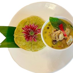 โรตี+แกงเขียวหวานไก่