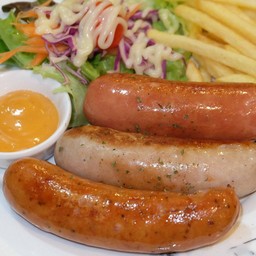 สเต็กไส้กรอกรวม