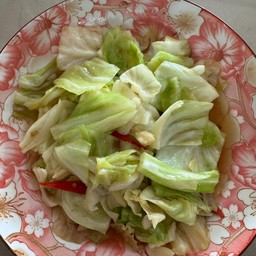 กะหล่ำผัดน้ำมันหอย