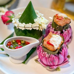 ข้าว+ห่อหมกปลาช่อน