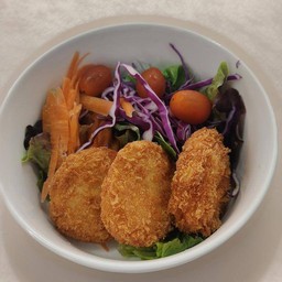 กุ้งโดนัท + สลัด