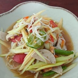 ตำไทยขนมจีน+หมูยอ