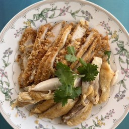 ไก่สับเปล่า-ไก่ต้มผสมไก่ทอด