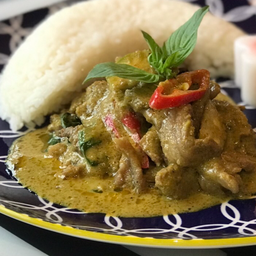 ข้าวหอมเขียวหวานเนื้อวากิวขลุกขลิก