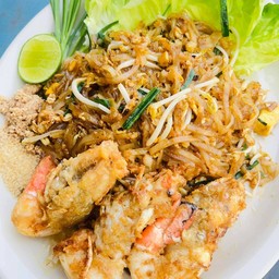 ผัดไทกุ้งสด