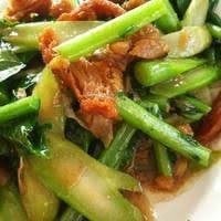 ผัดคะน้าไก่(กับข้าว)