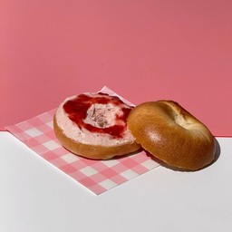 Strawberry Cream Cheese Bagel