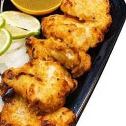 ปลาอบเครื่องเทศและผักดอง