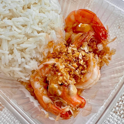 ข้าวกุ้งกระเทียม