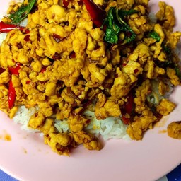 กระเพรา ไก่สับ