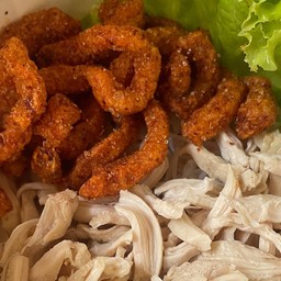 ⭐ หมี่ไก่ฉีก ครัวฟ้าใส 👍(อร่อย) หมี่ไก่ฉีก หน้าสนามกีฬา⭐