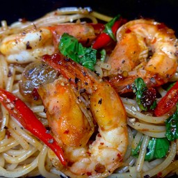 Drunken Spaghetti Shrimp สปาเก็ตตี้ขี้เมากุ้ง