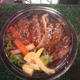 ข้าวหน้าไก่ย่างเทริ