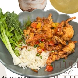 GARLIC CHILLI SOFT SHELL CRAB & RICE