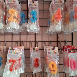 เทียนตัวเลข0-9ระบุตัวเลขมาได้เลยนะคะตัวเลขละ20บาทคะ