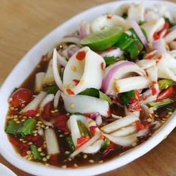 ตำปลาหมึก