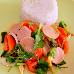 ข้าว-ยำหมูยอ