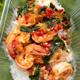 ข้าวกระเพรากุ้ง