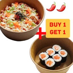 (1 แถม 1) 🌶️Spicy Salmon Mijingiri แถม salmon maki