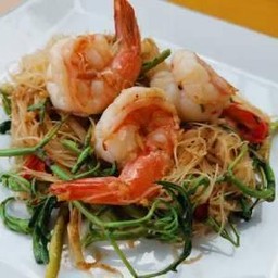 หมี่กระเฉดกุ้ง