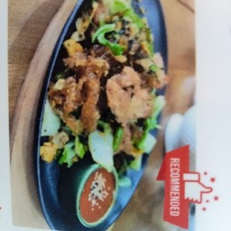 สุกี้แห้งจานร้อน hot plate dry sukiyaki