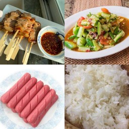 ข้าวไก่เทอริยากิ+ ของอร่อยกินเล่น (จอมทอง14)