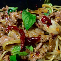 Drunken Spaghetti Meat สปาเก็ตตี้ขี้เมาเนื้อ