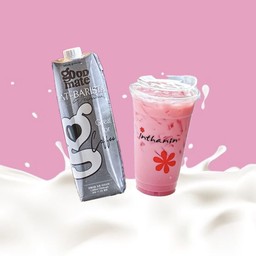 นมโอ๊ตชมพู