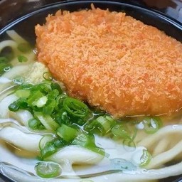 Udon-Hot-Croquette-300g อุด้งร้อน+แกงกะหรี่โครเก็ต 温かいコロッケうどん300