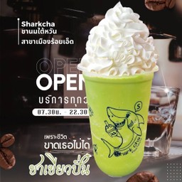 ชาเขียวปั่น วิปครีม