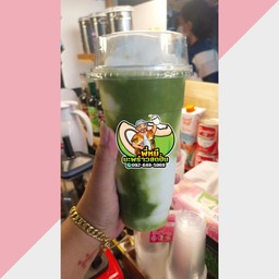 มะพร้าวปั่นนมสดชาเขียว