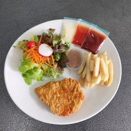 ชุดสเต็กไก่กรอบ