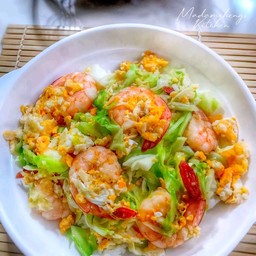 ข้าวกล่ำปลีผัดไข่