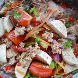 ยำวุ้นเส้นหมูสับ