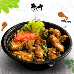 ข้าวกะเพราไก่กรอบ