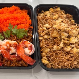 [เซตสุดฮิต] มาม่าซอสเผ็ดกุ้ง+ไข่กุ้ง + มาม่าผัดไข่