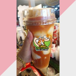 มะพร้าวปั่นนมสดชาไทย