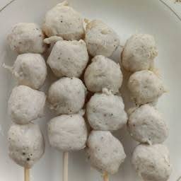 หมูมะนาวนึ่งเสียบไม้