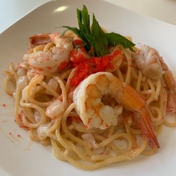 สปาเกตตี้ครีมไข่กุ้ง