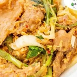 สุกี้แห้งหมู