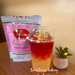 ชากุหลาบน้ำผึ้งมะนาว