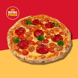 Chorizo and Italian Sausages Pizza