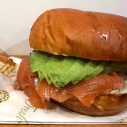 Cured Salmon & Avocado Bun