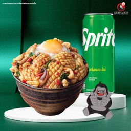 Sprite Original X ข้าวกะเพราปลาหมึกไข่ออนเซ็น