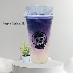 นมสดมันม่วง